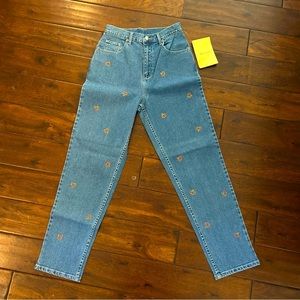 Jeans with pumpkins bedazzled / jeweled - Halloween